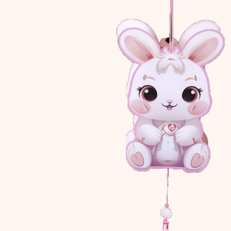 LED Lichterfest Laternen Materialsets Niedliche Cartoon Kaninchen Lampen Foto-Requisiten Style 2 von Joom DACH