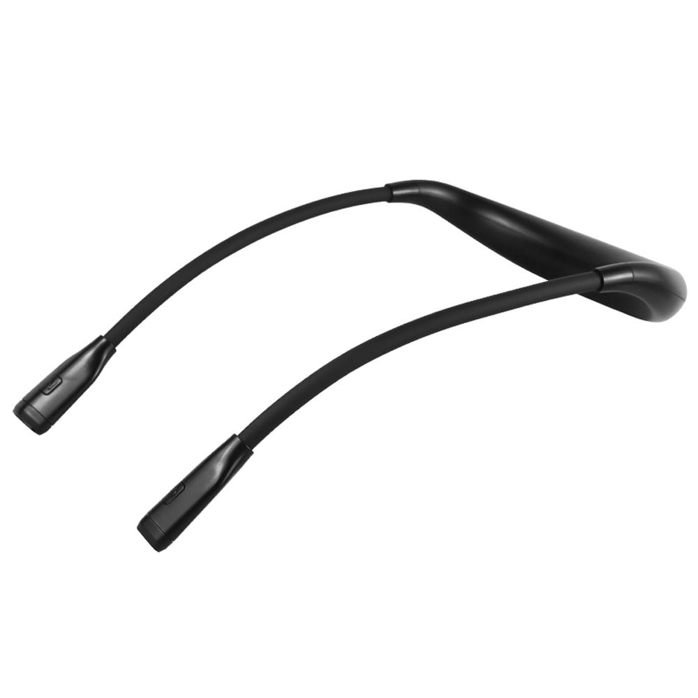 LED Neck Leselicht Nacht Lauflicht Wiederaufladbare Buch Lampe Wasserdicht Unterstützung 3 Farben und schwarz von Joom DACH