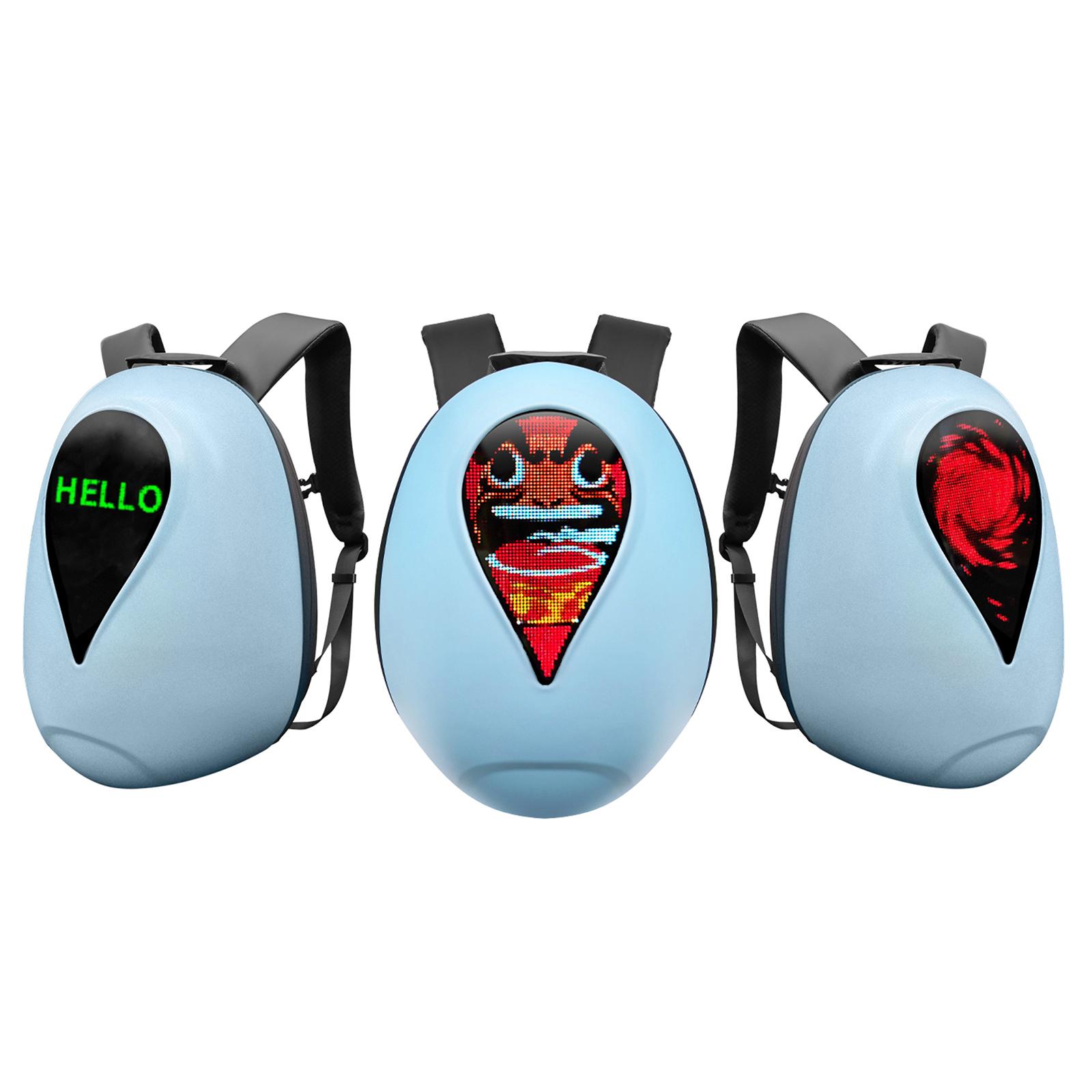 LED-Rucksack, Reitrucksack, Motorradhelm, Hartschale, DIY, wasserdicht, für Herren und Damen, wasserdicht blau von Joom DACH