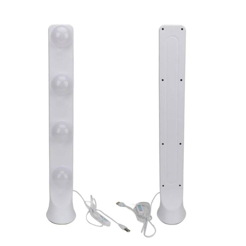 LED Schminkleuchten 4 LED-Lampen Tragbares Make-up-Licht 3 Farbtemperaturen Live-Streaming Fülllicht weiß von Joom DACH