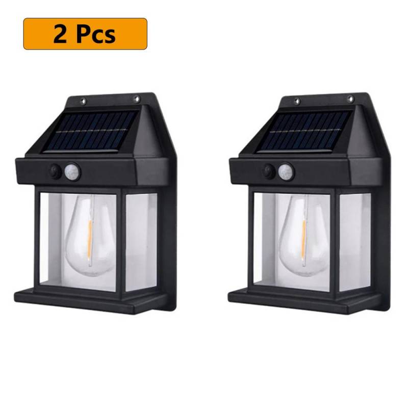 LED Solar Wandleuchte Haushalt Garten Wolframlampe Außen Wasserdichte Wandleuchte mit Bewegungssensor Villa Beleuchtung Nachtlicht 2 Pcs LED Solar Wandleuchte Haushalt Garten Wolframlampe Außen Wasserdichte Wandleuchte mit Bewegungssensor Villa Beleuchtung Nachtlicht 2 Pcs von Joom DACH