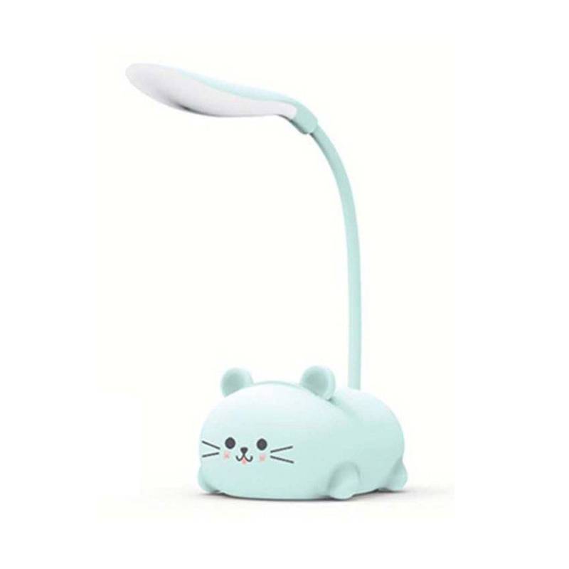 LED Tischlampe Cartoon süße Haustier Katze Nachtlicht USB wiederaufladbare LED Tischleuchte Augenschutz blau von Joom DACH