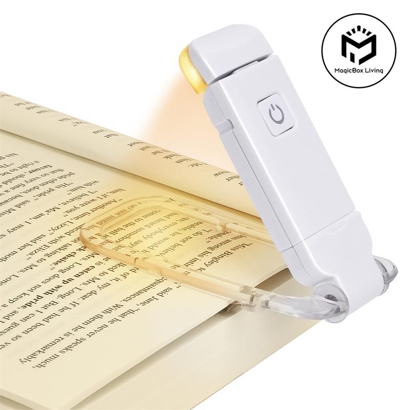LED USB wiederaufladbare Buchleuchte Leselampe Augenschutz Nachtlicht tragbare Clip Schreibtischleuchte Lesezeichen Leselampe Nachtlampe rosa von Joom DACH