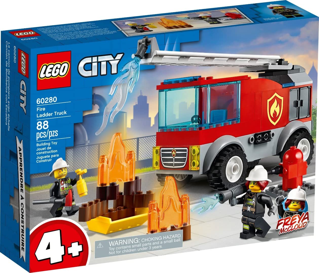 LEGO City Feuerwehr-Leiterwagen 60280, Spielzeugbausteine, Feuerwehrwagen, für Jungen und Mädchen, ab 4 Jahren von Joom DACH