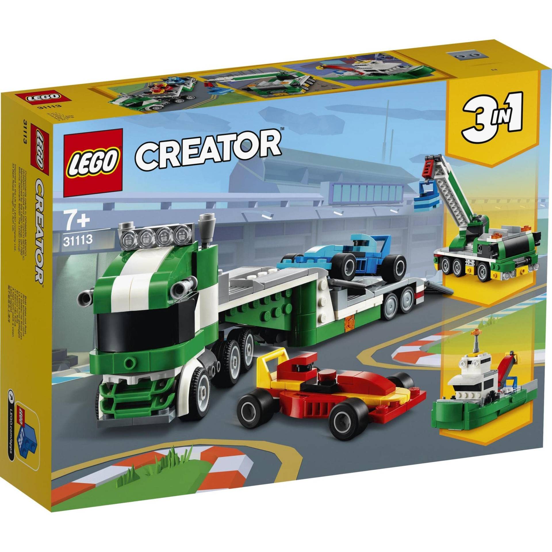 LEGO Creator Rennwagen-Transporter 31113 von Joom DACH