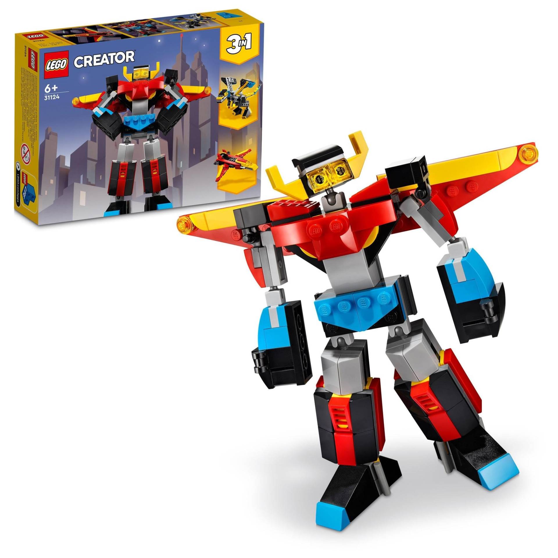 LEGO Creator Super Robot 31124, Spielzeugbaustein-Geschenkroboter für Jungen und Mädchen ab 6 Jahren von Joom DACH