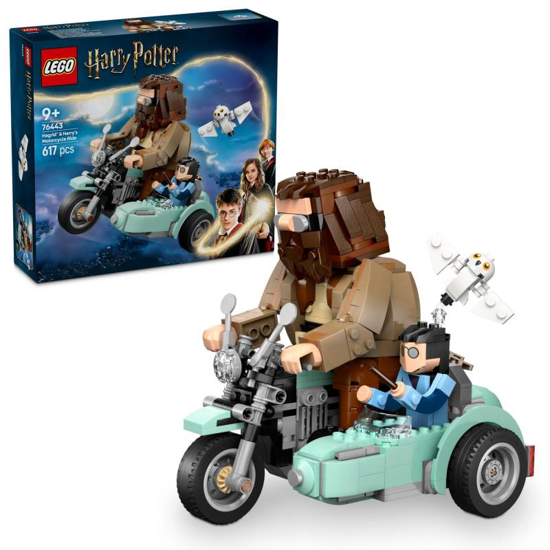LEGO Harry Potter Hagrid & Harrys fliegende Motorradfahrt Spielzeugblock 91011 Harry Potter Waren 76443 von Joom DACH