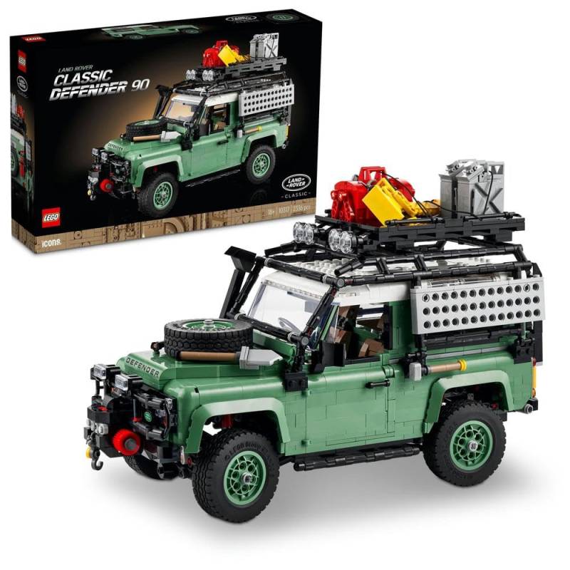 LEGO Icon Land Rover Classic Defender 90 10317 Modellauto-Bausatz für Erwachsene und Oldtimer-Fans Immersives Projekt basierend auf dem großartigen Icon von Joom DACH