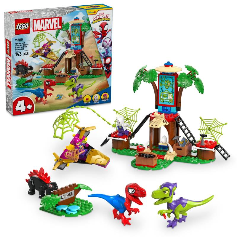 LEGO Marvel Spidey und die Amazing Friends Spidey und Gobbys Baumhaus-Mission: Besiege den Raptor-Spielzeugblock Educational456Marvel Goods Figur 11200 von Joom DACH