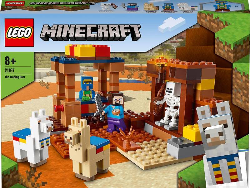 LEGO Spielzeug Minecraft Dorfbewohner Handelsposten Jungen Mädchen Minecraft Waren Spiel Spielzeug Lernspielzeug Geburtstagsgeschenk Geschenk LEGO Block 21167 Ab 8 Jahren braun von Joom DACH