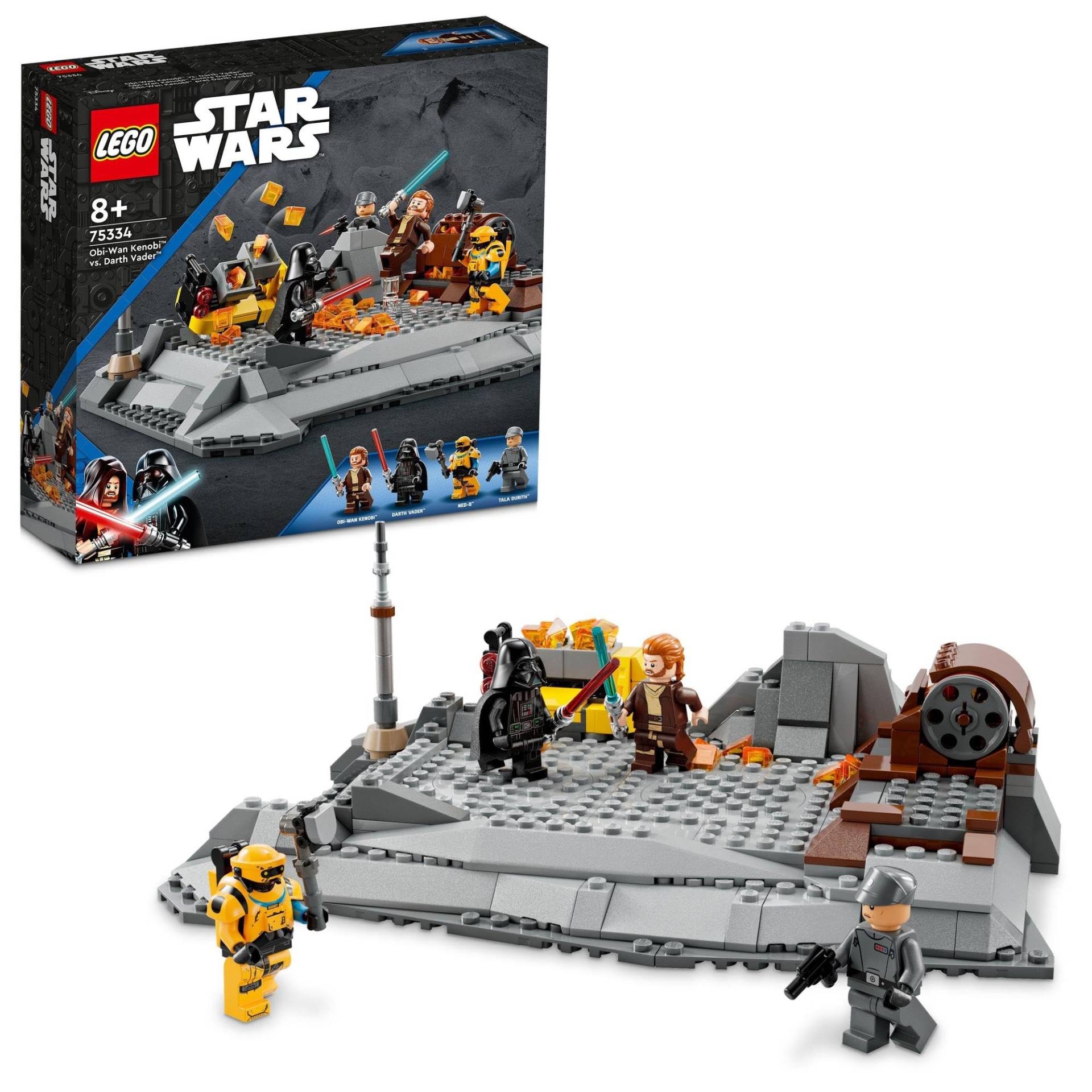 LEGO Star Wars Kenobi Darth Vader 75334 Spielzeugblock Geschenk Space Boy Jungen ab 8 Jahren Obi-Wan (TM) vs. (TM) von Joom DACH