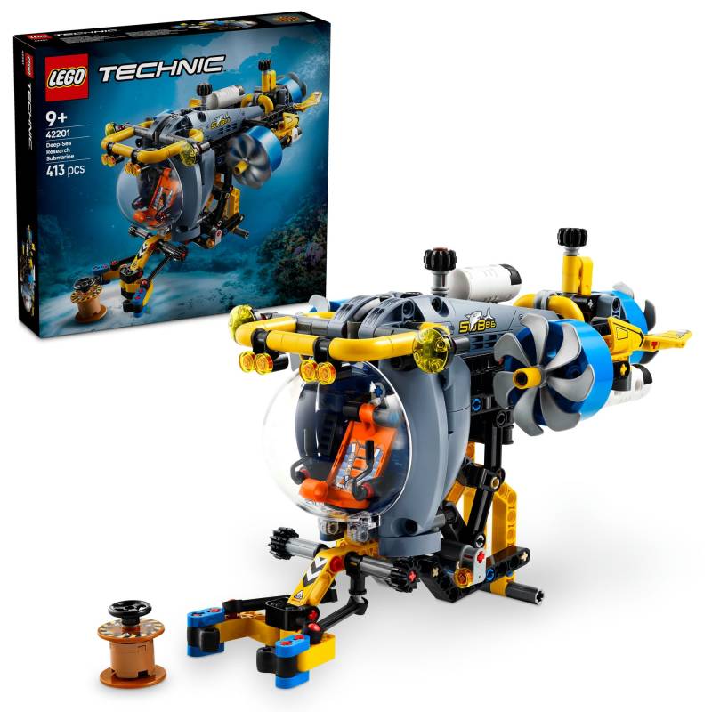 LEGO Technic Tiefsee-Forschungs-U-Boot Spielzeug Block91011Fahrzeug Schiff Boot 42201 von Joom DACH
