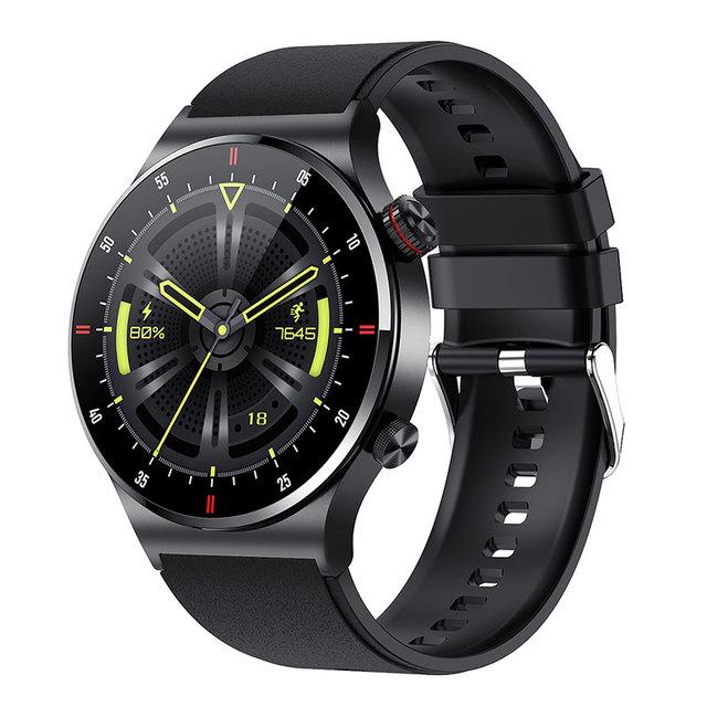 LIGE EKG + PPG Bluetooth Anruf Smart Uhr Männer 2022 Sport Armband Wasserdicht Individuelles Uhr Gesicht Männer SmartWatch Für IOS android Silicone belt schwarz von Joom DACH