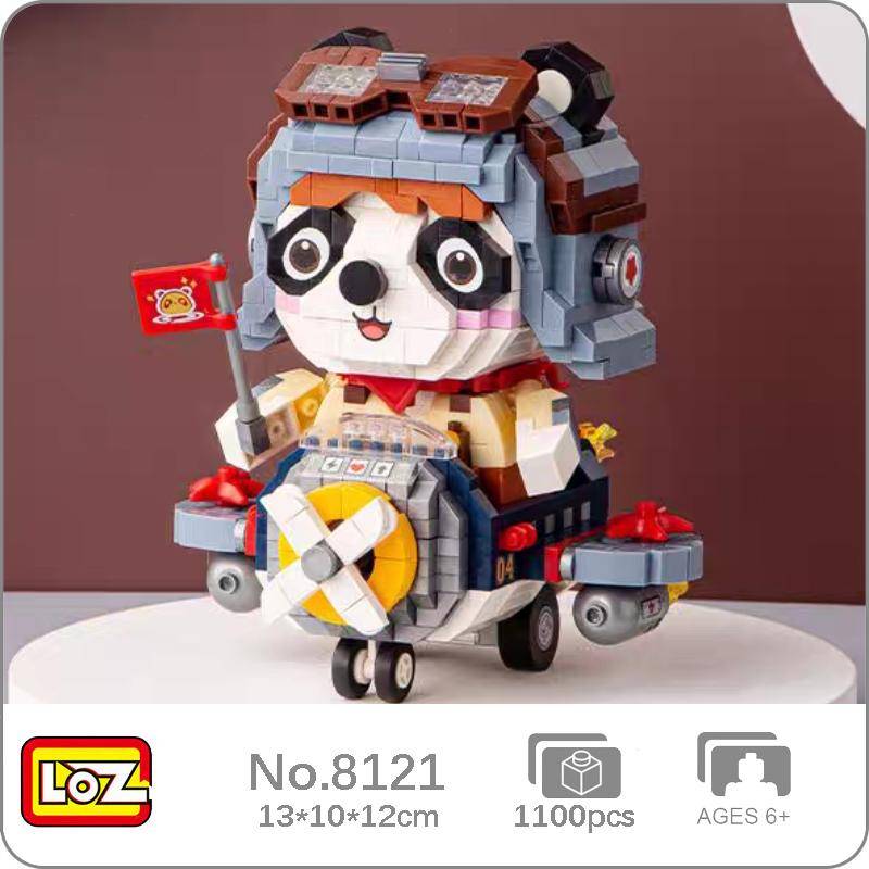 LOZ 8121 Tierwelt Luftwaffe Pilot Soldat Panda Düsenflugzeug Puppe Mini Diamant Blöcke Ziegel Gebäude Spielzeug Für Kinder Keine Box von Joom DACH