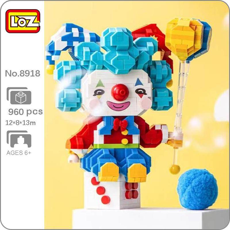 LOZ 8918 Vergnügungspark Party Clown Joker Ballon Würfel Hut Puppe DIY Mini Diamant Blöcke Ziegel Gebäude Spielzeug Für Kinder Keine Box von Joom DACH