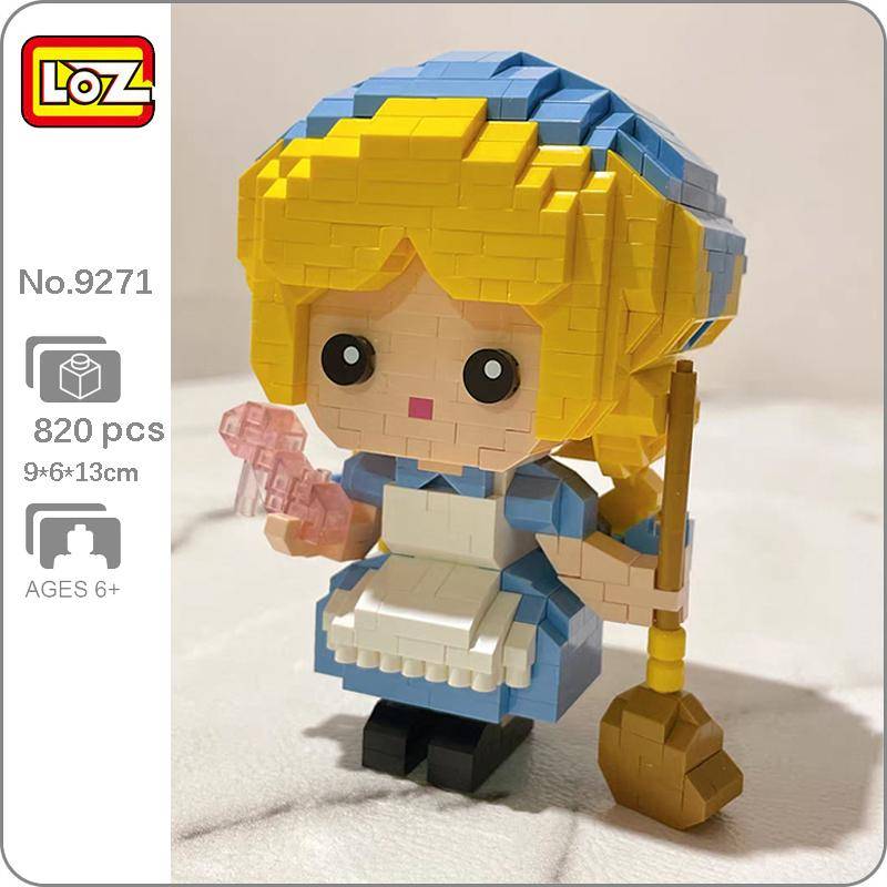 LOZ 9271 Märchenmädchen Kristallschuh Prinzessin Puppe Besen Modell DIY Mini Diamant Blöcke Ziegel Gebäude Spielzeug für Kinder keine Box von Joom DACH
