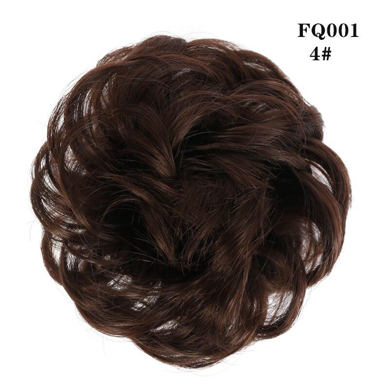 LUPU Synthetischer Chignon Messy Scrunchies Gummiband Haarknoten Gerade Hochsteckfrisur Haarteil Hochtemperaturfaser Natürliches Kunsthaar von Joom DACH