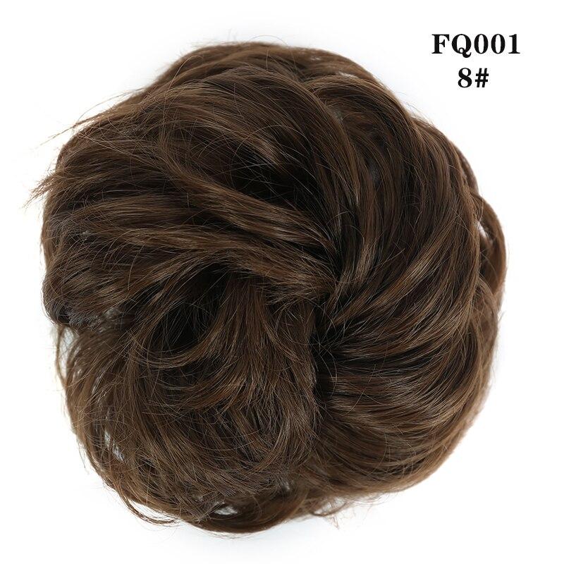 LUPU Synthetischer Chignon Messy Scrunchies Gummiband Haarknoten Gerade Hochsteckfrisur Haarteil Hochtemperaturfaser Natürliches Kunsthaar von Joom DACH