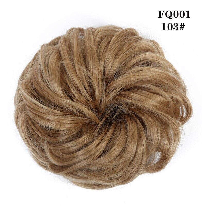 LUPU Synthetischer Chignon Messy Scrunchies Gummiband Haarknoten Gerade Hochsteckfrisur Haarteil Hochtemperaturfaser Natürliches Kunsthaar von Joom DACH