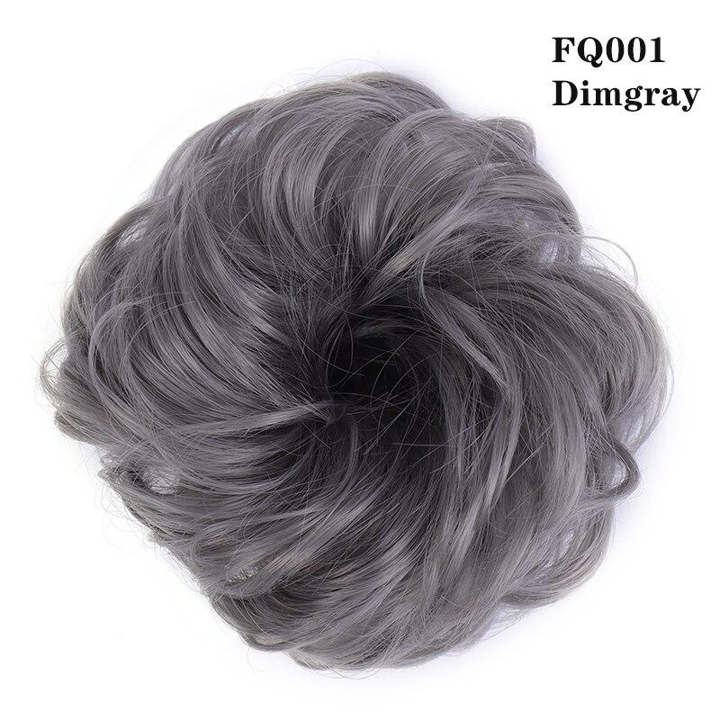 LUPU Synthetischer Chignon Messy Scrunchies Gummiband Haarknoten Gerade Hochsteckfrisur Haarteil Hochtemperaturfaser Natürliches Kunsthaar von Joom DACH
