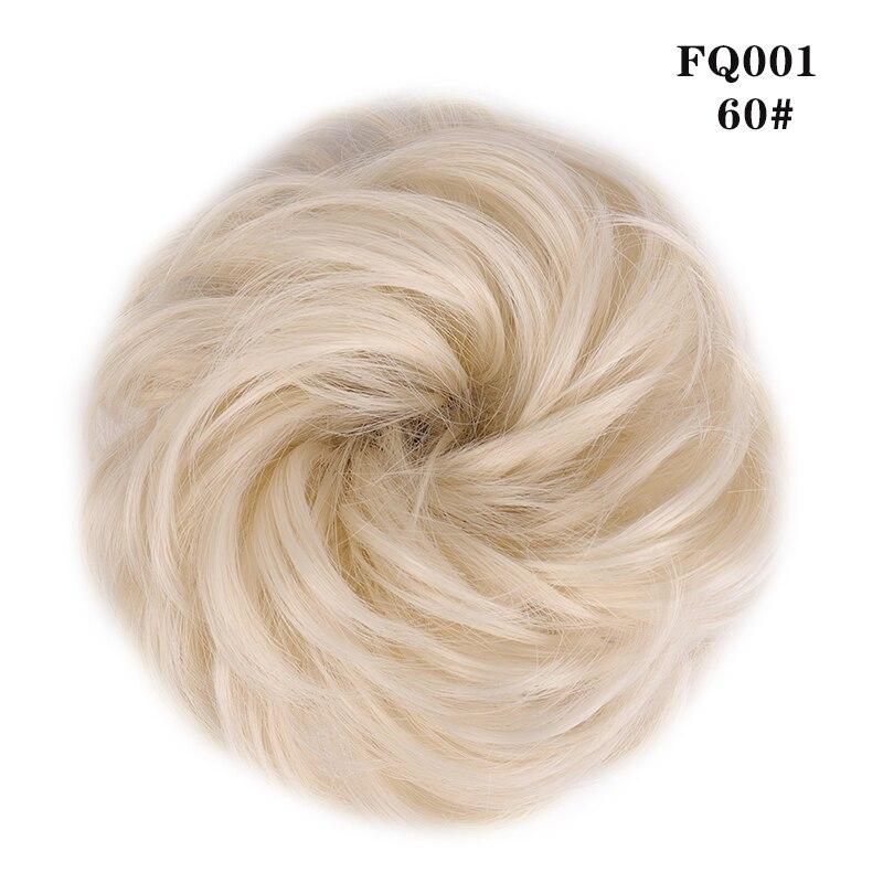 LUPU Synthetischer Chignon Messy Scrunchies Gummiband Haarknoten Gerade Hochsteckfrisur Haarteil Hochtemperaturfaser Natürliches Kunsthaar von Joom DACH
