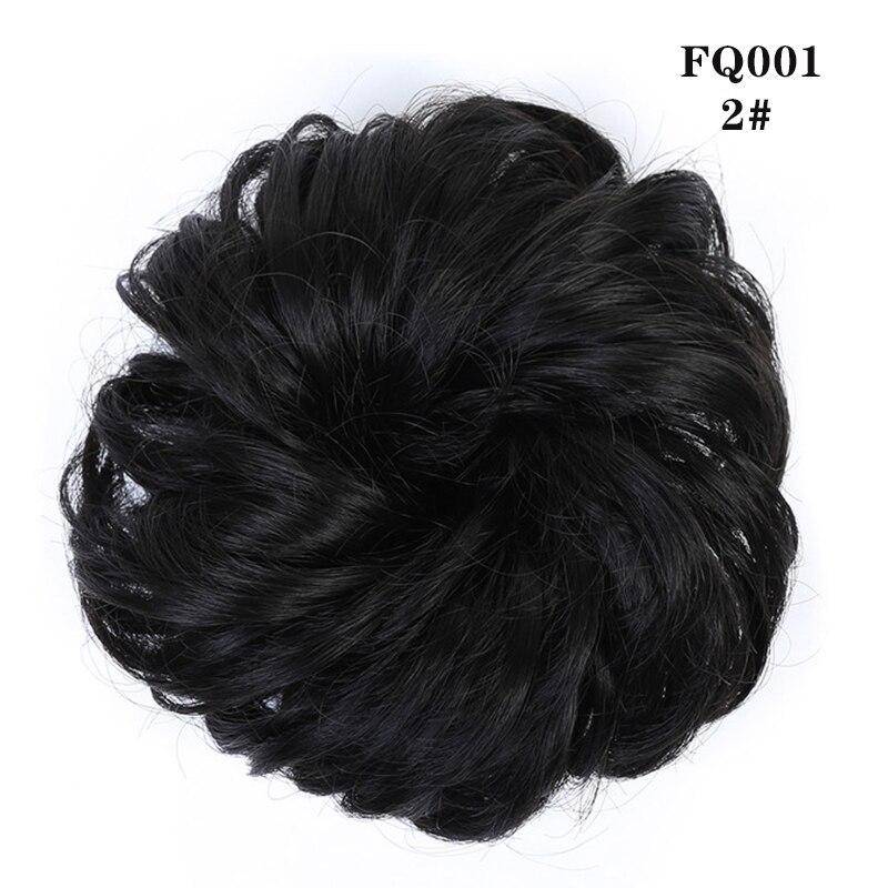 LUPU Synthetischer Chignon Messy Scrunchies Gummiband Haarknoten Gerade Hochsteckfrisur Haarteil Hochtemperaturfaser Natürliches Kunsthaar von Joom DACH