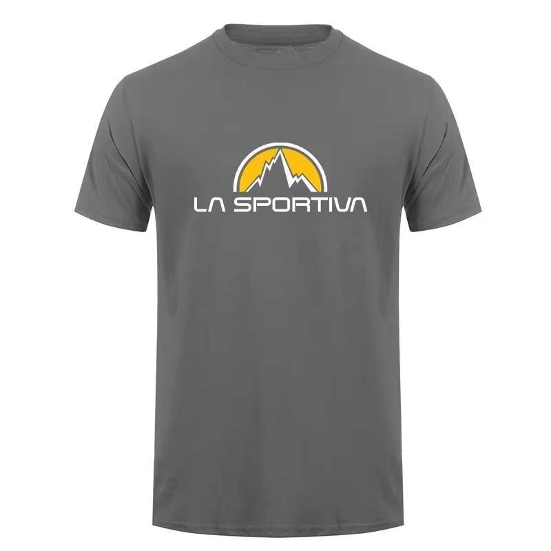La Sportiva T-Shirt Herren Sommer Kurzarm Baumwolle Kurzarm Damen T-Shirt Oversized Weich Sport T-Shirt Mode Kleidung Tops XL von Joom DACH
