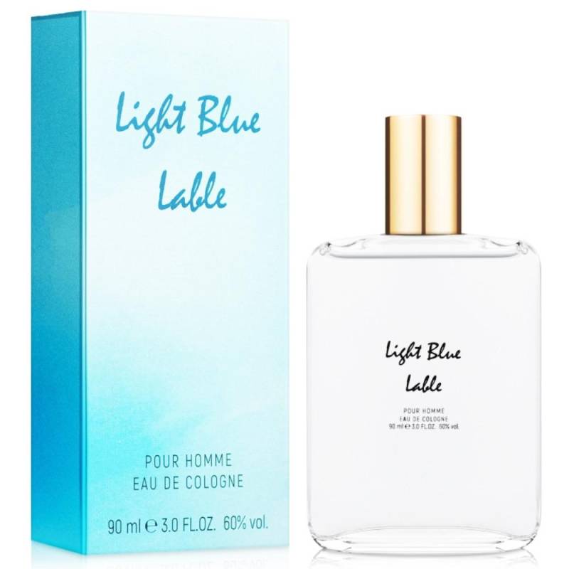 Label Light Blue Pour Homme Cologne für Männer EVA cosmetics Düfte der Welt 90 ml / Cologne ist ein erfrischendes Hygieneprodukt. 90 ml von Joom DACH