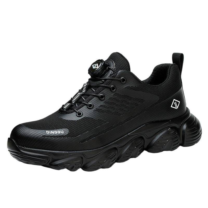 Labor Insurance Shoes Herren Atmungsaktive Deodorant Vier-Jahreszeiten-Knöpfe, Leichte, Schlagfeste, Durchtrittsichere, Stoßdämpfende Arbeitsschuhe 44 von Joom DACH