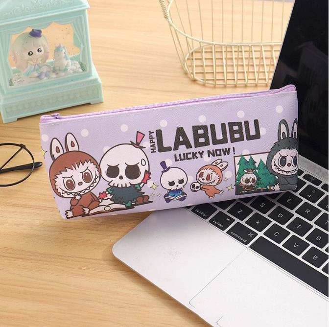 Labubu Federmäppchen Abubu Federmäppchen Beutelhalter Box für Mädchen Büro Studenten Organizer Schule Schreibwaren von Joom DACH