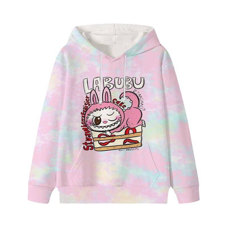 Labubu Gedruckt Kinder Langarm Anime Jungen Mädchen Hoodies Herbst Casual Kleidung Dünne Mantel Kinder Cartoon Jacken Geschenke 130 gelb von Joom DACH