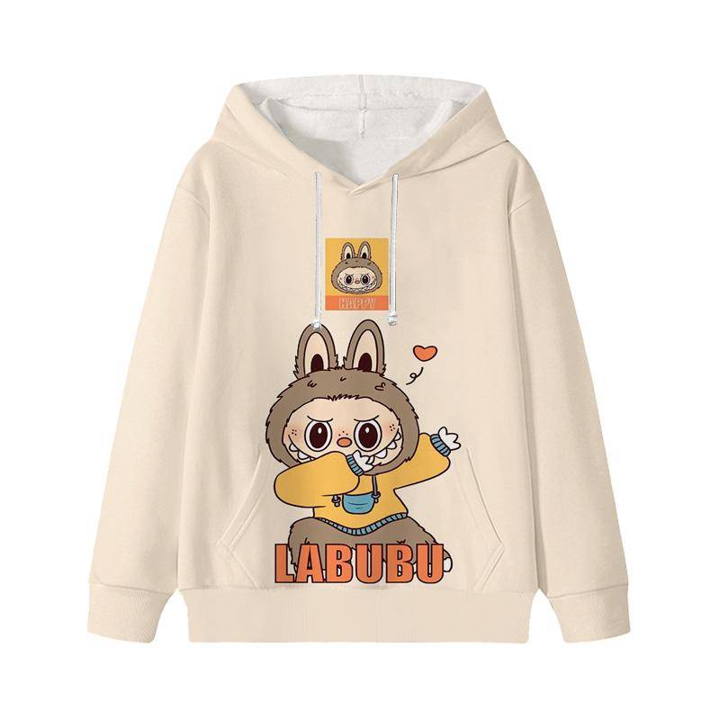 Labubu Gedruckt Kinder Langarm Anime Jungen Mädchen Hoodies Herbst Casual Kleidung Dünne Mantel Kinder Cartoon Jacken Geschenke 150 silber von Joom DACH