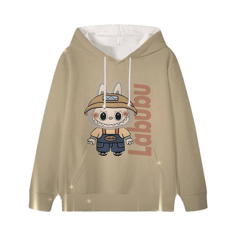 Labubu Gedruckt Kinder Langarm Anime Jungen Mädchen Hoodies Herbst Casual Kleidung Dünne Mantel Kinder Cartoon Jacken Geschenke 150 blau von Joom DACH