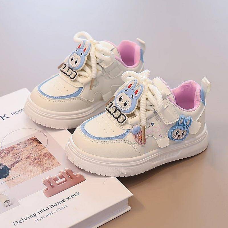 Mädchenschuhe, Herbst Kinder Atmungsaktive Weichsohlige Leder-Board-Schuhe, Mädchen Sportschuhe Weiß 27 rosa von Joom DACH