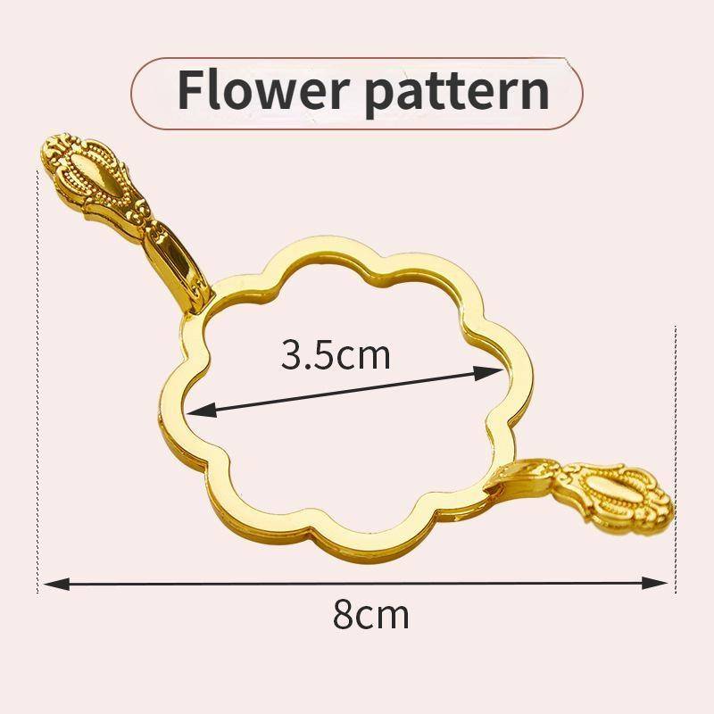 Lackwachsform, Hardware-Muster, Kreisform, Lacksiegel-Stempel- und Formgerät, Metallwachs-Siegelform Flower pattern von Joom DACH