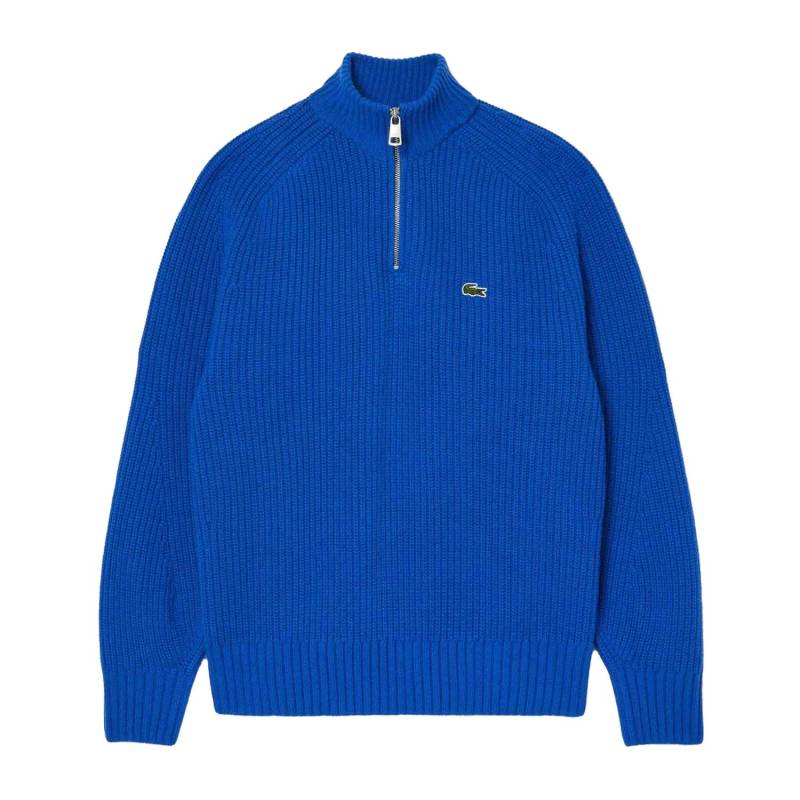 Lacoste Herren Reißverschluss Cardigan aus gekämmter Wolle mit hohem Kragen XXL blau von Joom DACH