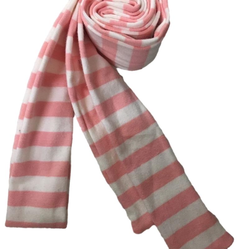 Lady Goth Harajuku Cooler Schal Y2k Mädchen Streifen Lange Strickschals Modetuch Unisex Street Casual Halstuch rosa von Joom DACH