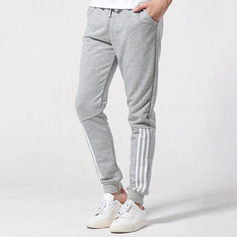 Lässige Jogging-Slim-Fit-Hose für Herren, Sporthose, Pantalons, Jogginghose XL grau von Joom DACH