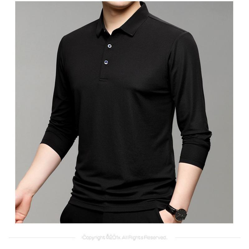 Lässige Samt Verdickte Langarm-T-Shirts für Herren, Hemden für Väter mittleren Alters, Herren-Unterhemden, Herrenbekleidung 3XL von Joom DACH