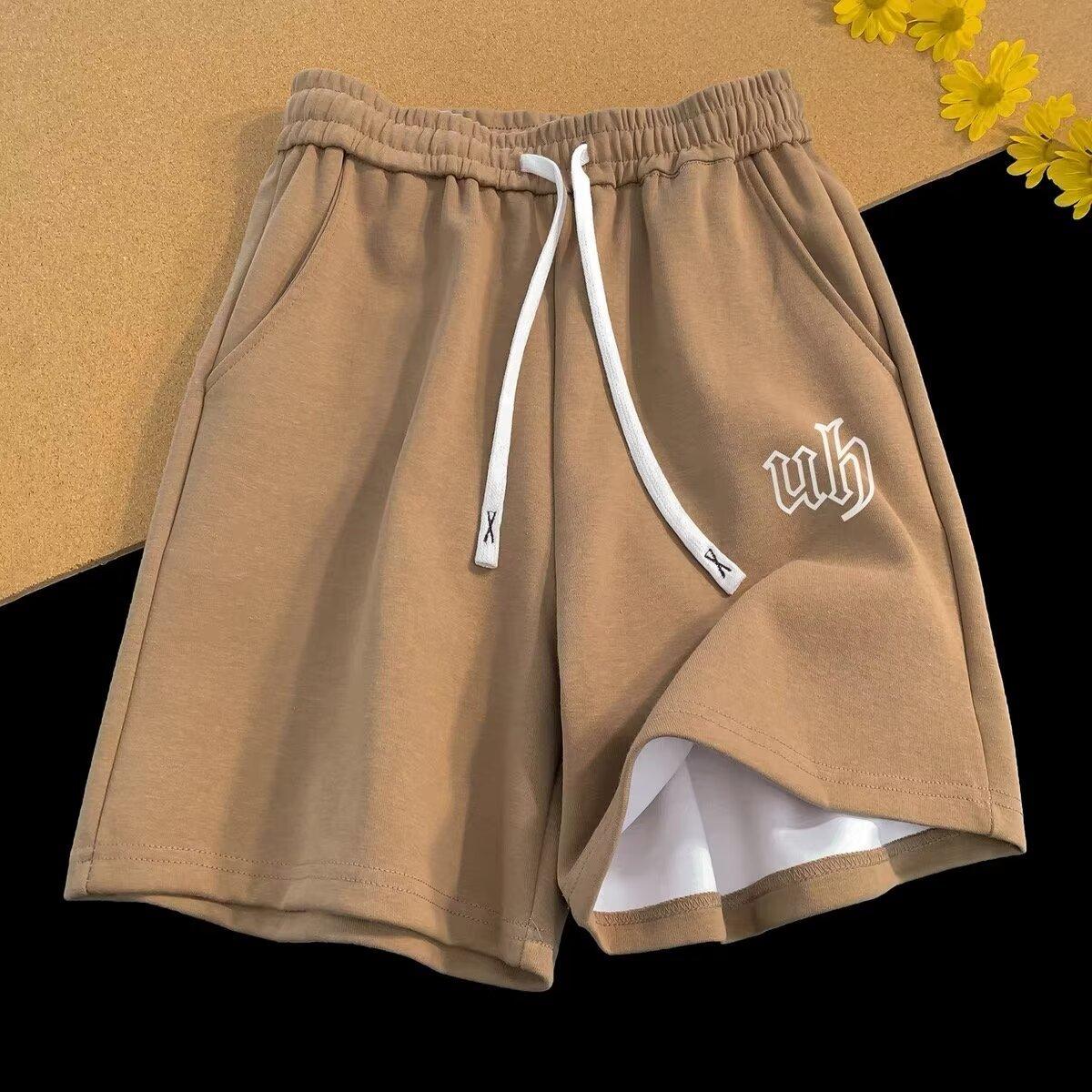 Lässige Sporthorts Jungen Sommer Weite Jogginghose Kordelzug Fünf-Punkt-Hose One size von Joom DACH