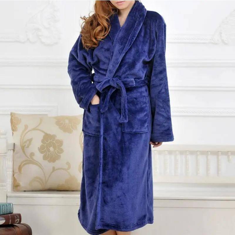 Lässiger Damen-Schlafanzug, Flanell-Schlafanzug, Kimono-Bademäntel, Thermo-Unterwäsche, Hauskleidung, neue Nachthemden, Hauskleidung XL von Joom DACH