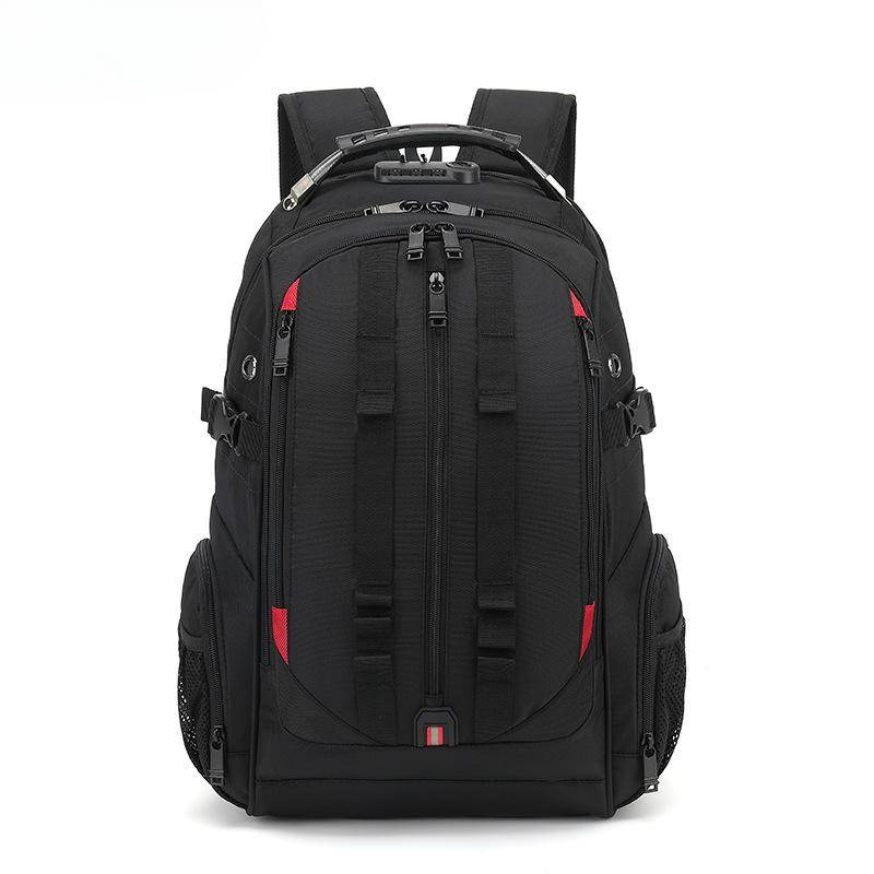 Lässiger Rucksack Herren Business Nylon Wasserdicht Reise Rucksack Studenten Computerrucksack schwarz von Joom DACH