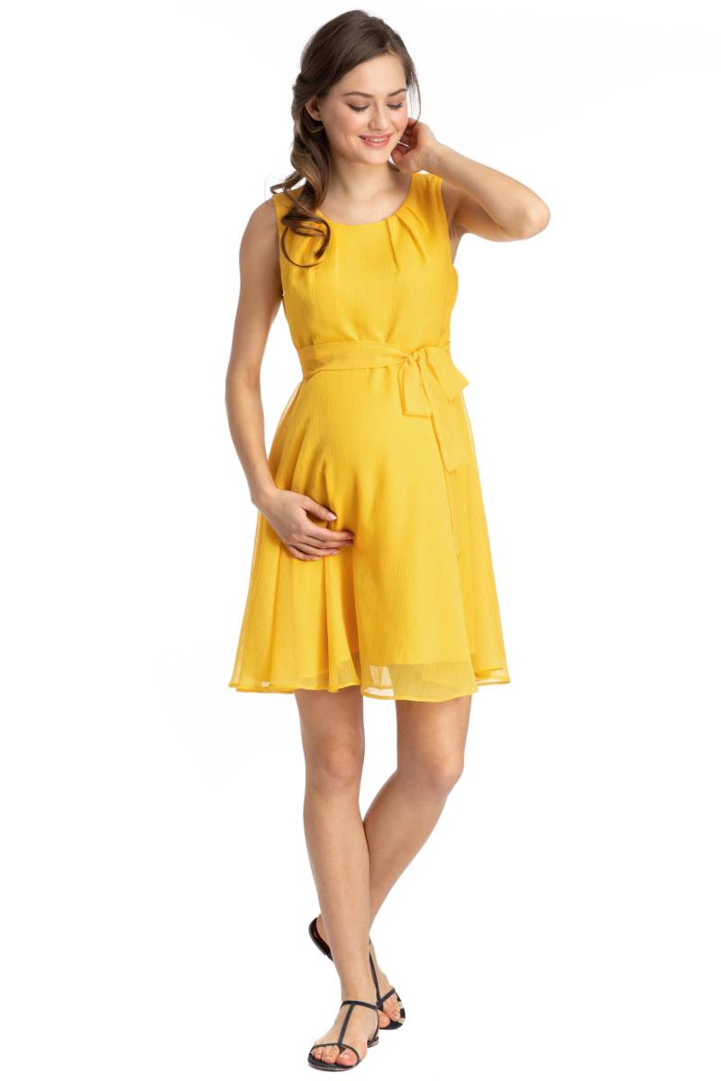 Lässiges Partykleid Umstandskleid AG0028 TAMIGI [Pietro Brunelli] Damen gelb von Joom DACH