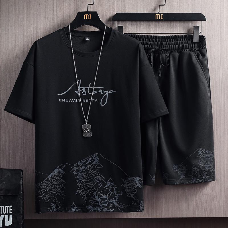 Lässiges Sommersport-Zweiteiler-Set für Jungen – Kurzarm-T-Shirt und Shorts M von Joom DACH