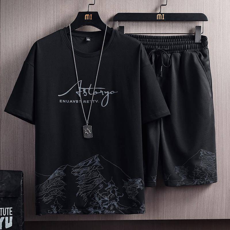 Lässiges Sommersport-Zweiteiler-Set für Jungen – Kurzarm-T-Shirt und Shorts M von Joom DACH