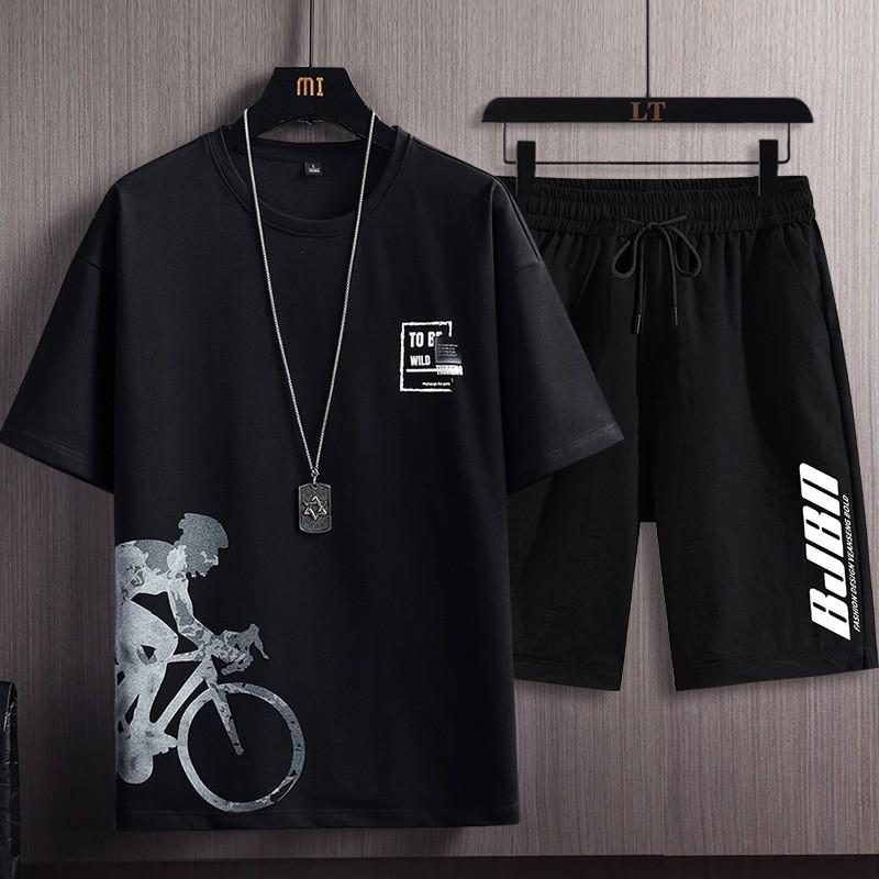 Lässiges Sommersport-Zweiteiler-Set für Jungen – Kurzarm-T-Shirt und Shorts M von Joom DACH