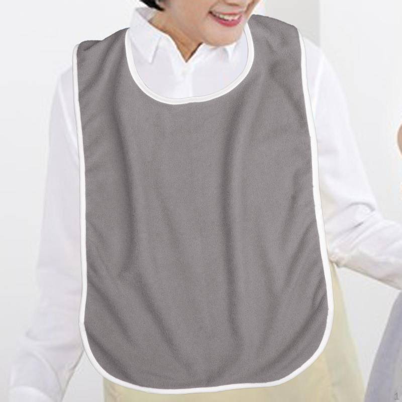 Lätzchen für Erwachsene zum Essen für Frauen/Männer/ältere Menschen, waschbar, Kleidungsschutz & graue von Joom DACH