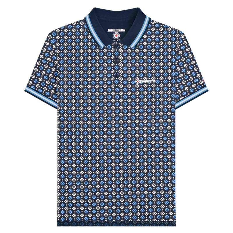 Lambretta Herren SS25 Geometrisches Übergröße-Poloshirt 5XL Lambretta Herren SS25 Geometrisches Übergröße-Poloshirt 5XL von Joom DACH