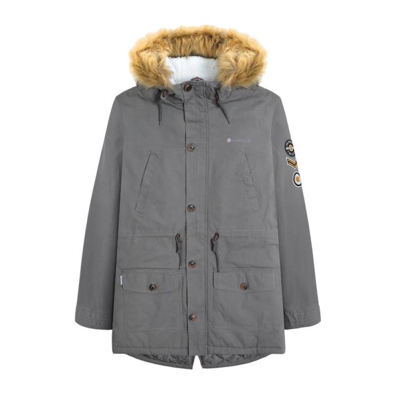 Lambretta Herren Sherpa gefütterter Parka M taupe von Joom DACH