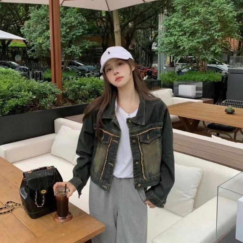 Lammwolle Jeansjacke für Damen im Herbst und Winter Neue lockere Samt Baumwollkleidung Kleine verdickte Baumwolljacke S von Joom DACH